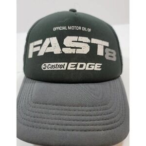 Fast 8 Castrol Edge Cap Hat Snapback Motor Oil Racing Formula 1 Preowned Great